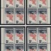 Scott# 1249 REGISTER TO VOTE MNH MATCHED PLATE BLOCKS (4)P# 27847