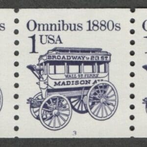 Scott# 2225b "OMNIBUS" TRANSPORTATION SERIES MNH PNC5 PLATE # 3