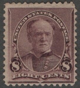 Scott# 225 "WILLIAM T SHERMAN" MINT, NO TRIANGLE, SMALL BANK NOTE