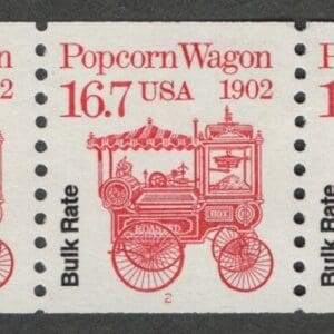 Scott# 2261 "POPCORN WAGON" TRANSPORTATION SERIES MNH PNC3 P#2 - Image 2