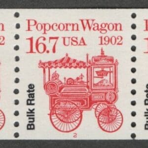 Scott# 2261 "POPCORN WAGON" TRANSPORTATION SERIES MNH PNC5 P#2