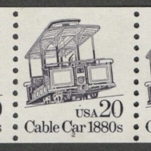 Scott# 2263 "CABLE CAR" TRANSPORTATION SERIES MNH PNC5, PLATE #2
