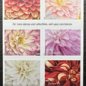 Scott# 5992-6001 - 6001a "DAHLIAS" MNH BOOKLET BLOCK (10)