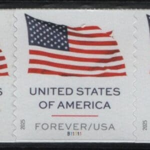 Scott# 6019 "U.S. FLAG" BCA MNH PNC7 P# B11111 FROM ROLL of 100