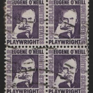 Scott# 1294 "EUGENE O'NEILL - PLAYWRIGHT" USED BLOCK (4)