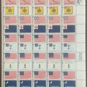 Scott# 1345-54 "HISTORIC FLAGS" FULL SHEET (50) MNH