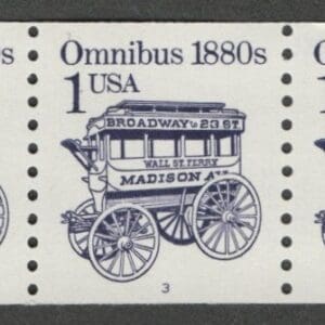 Scott# 2225b "OMNIBUS" TRANSPORTATION SERIES MNH PNC7 PLATE # 3