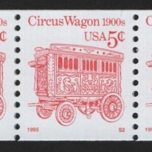 Scott# 2452D "CIRCUS WAGON" TRANSPORTATION SERIES PNC5, PLATE# S2