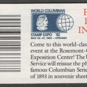 Scott# 2528a-BK186a "FLAG & OLYMPIC RINGS" UNEXPLODED BOOKLET (10) P# K11111 - Image 3