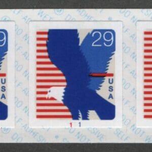 Scott# 2598B "EAGLE" MNH S/A PNC7 PLATE# 111, NICELY CENTERED