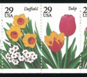 Alternative view of Scott# 2760-64a BK208 GARDEN FLOWERS INTACT BOOKLET (20) PLATE# 1