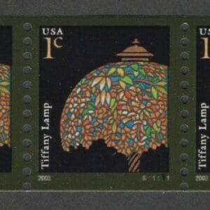 Scott# 3758 "TIFFANY LAMP" PNC7 P# S11111, MNH, NICELY CENTERED