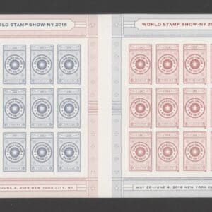 Scott# 5062-63 "WORLD STAMP SHOW - NEW YORK" S/A  PANE (24) MNH