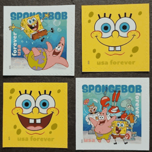 Scott# 6025-28 "SPONGEBOB" MNH SINGLES SET (4) NICELY CENTERED