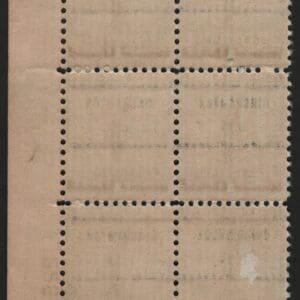 Alternative view of Scott# 899 "NAT'L DEFENSE" MNH PRECANCEL PLATE BLOCK (6) P# 22862