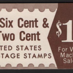 Scott# 1284 - BK117" EISENHOWER" BOOKLET (20) 6 CENT + (5) 2 CENT