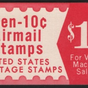 Scott# C72c BKC21-VIIb COVER "STARS" MNH INTACT BOOKLET (10)