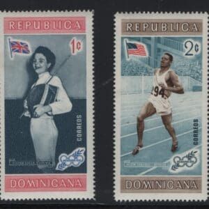 DOMINICAN REPUBLIC Scott# 501-02 "1958 OLYMPICS" MNH (2)