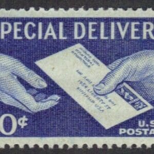 Scott# E20 "SPECIAL DELIVERY-HAND TO HAND" MNH, NICELY CENTERED