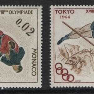MONACO Scott# 592-95 "1964 TOKYO OLYMPIC GAMES" MNH X (4)