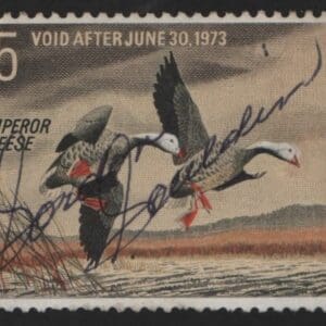 Scott# RW39 "DUCK STAMP" 1972 "EMPEROR GEESE" USED SINGLE