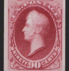 Scott# 166P4 "PERRY" PLATE PROOF ON CARD, NICELY CENTERED
