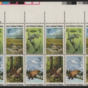 Scott# 1921-24 "WILDLIFE HABITATS" PLATE STRIP (20) MNH