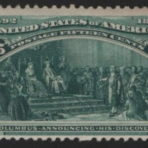 Scott# 238 COLUMBIAN-ANNOUNCING HIS DISCOVERY MNH NICELY CENTERED
