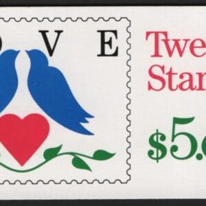 Scott# 2441 (BK169)  "LOVE BIRDS" MNH INTACT BOOKLET (20) P# 1211