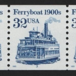 Scott# 2466 "FERRYBOAT" TRANSPORTATION SERIES MNH PNC5, PLATE# 3