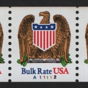 Scott# 2602 "EAGLE/SHIELD" PNC5, PLATE# A11112, NICELY CENTERED