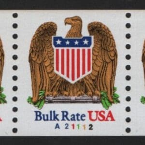 Scott# 2602 "EAGLE/SHIELD" PNC5, PLATE# A21112, NICELY CENTERED