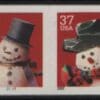 Scott# 3680-83 HOLIDAY SNOWMEN MNH PNC(8) PLATE # G1111