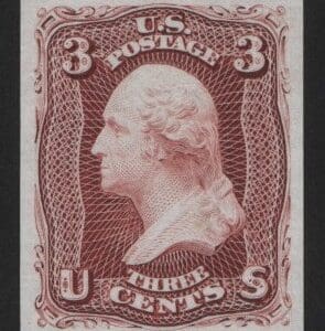 Scott# 65P3 "WASHINGTON" PLATE PROOF ON INDIA, NICELY CENTERED