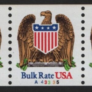 Scott# 2602 "EAGLE/SHIELD" PNC5, PLATE# A43335, NICELY CENTERED
