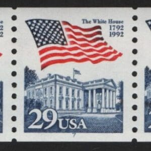 Scott# 2609 "FLAG OVER WHITE HOUSE" MNH PNC5, PLATE# 7