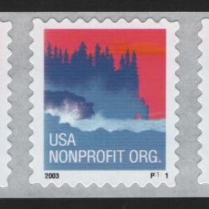 Scott# 3785 "SEACOAST" MNH BLACK 2003 DATE PNC7, PLATE# P1111