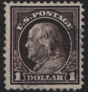 Scott# 518 "FRANKLIN" USED - LITE CANCEL, NICELY CENTERED