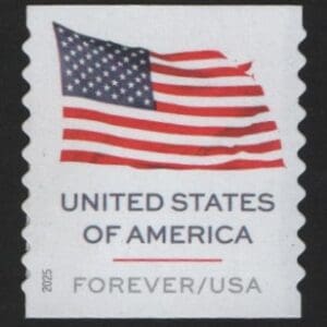 Scott# 6017 "U.S. FLAG" APU MNH COIL SINGLE FROM 100 ROLL