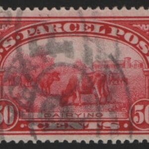 Scott# Q10 "PARCEL POST" DOUBLE OVAL CANCEL, NICELY CENTERED