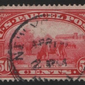 Scott# Q10 "PARCEL POST" USED, NEW YORK CIRCLE DATE STAMP CANCEL