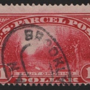 Scott# Q12 "PARCEL POST" USED, BROOKLYN NY DOUBLE OVAL CANCEL