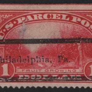 Scott# Q12 "PARCEL POST" USED, PHILADELPHIA, PA. PRECANCEL