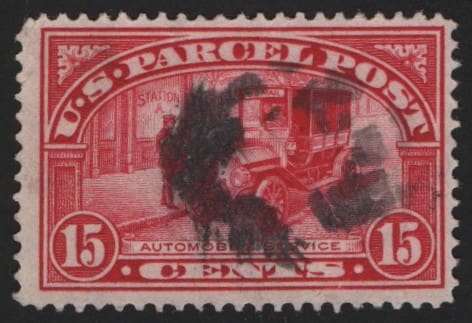 Scott# Q7 "PARCEL POST" USED, KILLER CANCEL *** SEE DETAILS ***