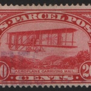 Scott# Q8 "PARCEL POST - MAIL PLANE" USED, LITE VIOLET CANCEL