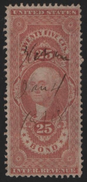 Scott# R43C "WASHINGTON" USED REVENUE, NICELY CENTERED