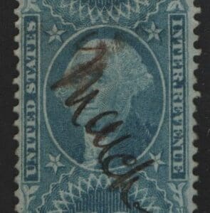 Scott# R58C "WASHINGTON" USED REVENUE, DATED PEN CANCEL