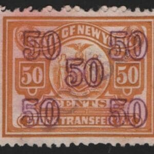 Scott# ST135b NEW YORK STATE STOCK TRANSFER REVENUE, USED