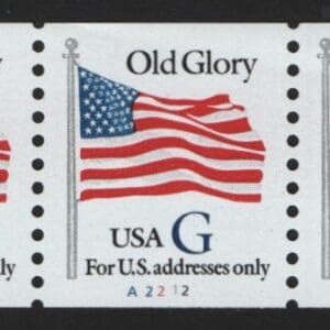 Scott# 2890 BLUE "G" RATE MNH PNC5, PLATE# A2212, NICELY CENTERED