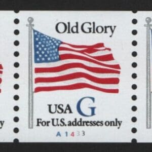 Scott# 2890 BLUE "G" RATE MNH PNC7, PLATE# A1433 NICELY CENTERED